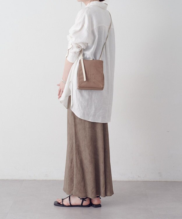 russet ナイロンミニショルダーバッグ(Z-235) Brown