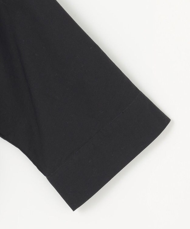 23区 【Indian Factory】コットンポプリン タックディテール シャツ ブラック