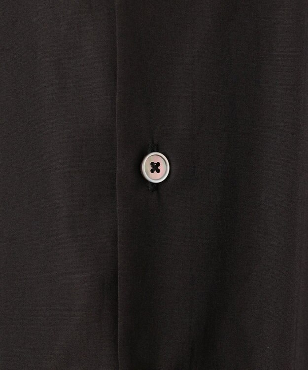 JOSEPH HOMME 【HIGH GRADE LINE】コットンポプリン　バンドカラーシャツ ブラック系