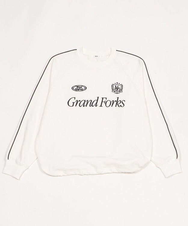 WEGO 【ユニセックス着用ITEM】ショートドロストラインプルオーバー ホワイト