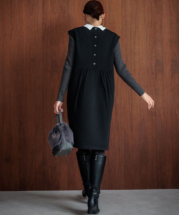 組曲 【WEB限定・2SET】ジャンスカツインセット チャコール×ブラック系