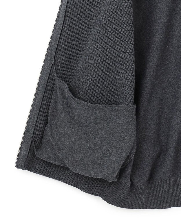 J.PRESS MEN 【WEB・一部店舗限定】フルジップカーディガン グレー系