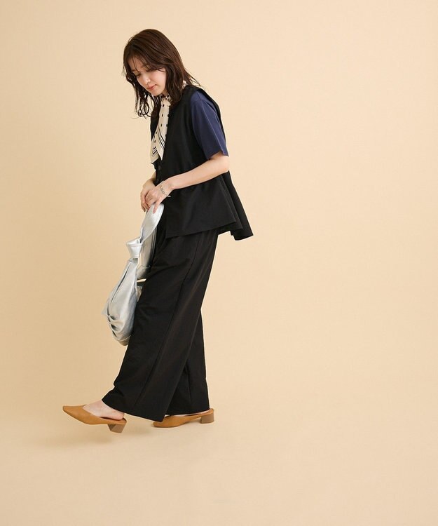 Green Parks ドロストフレアベスト Black