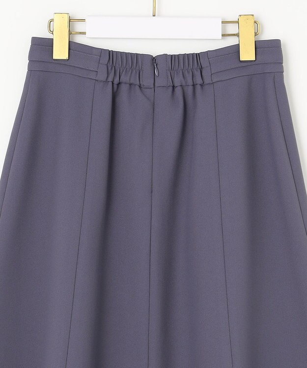 ANY SIS 【洗える】プチベルトフレア スカート ブルー