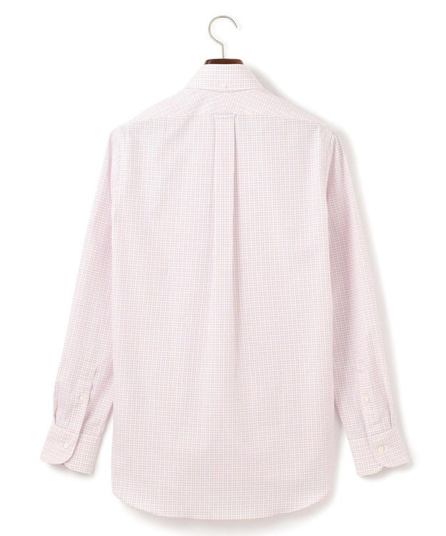 J.PRESS MEN 【PREMIUM PLEATS / 形態安定】スーピマコットンファンシーチェック ドレスシャツ / B.D. ピンク系3
