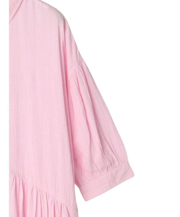 earth music&ecology レーヨンストライプワンピース Pink