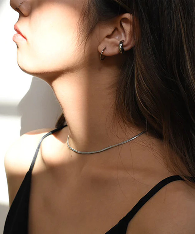 blancotokyo 【金アレ対応アクセ】平スネークネックレス ECHELLE GOLD