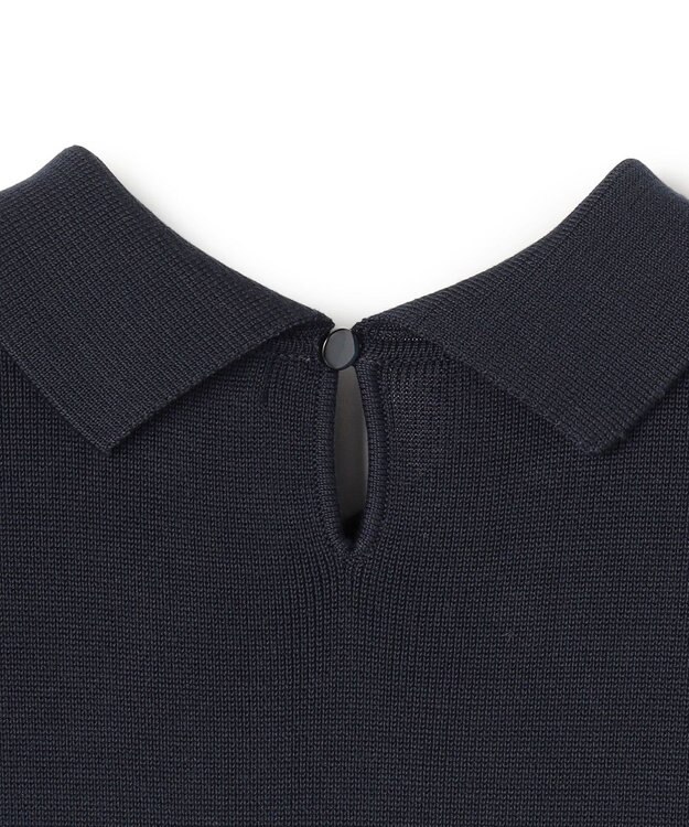 TOCCA 【WEB限定・鈴木ゆうかさん着用】HONEYCOMB MESH KNIT ニットドレス ネイビー系