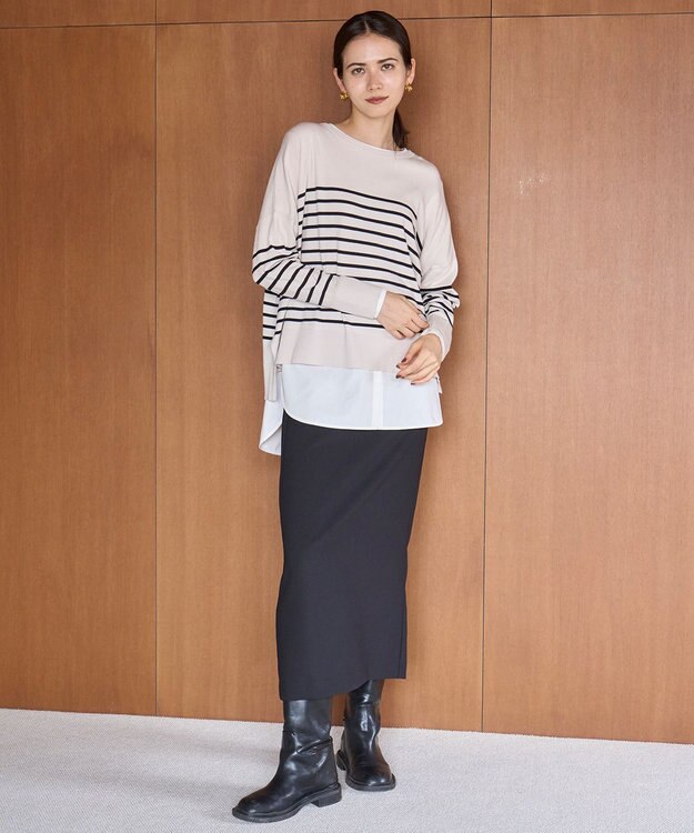 UNFILO シャツコンビレイヤードTシャツ オフ