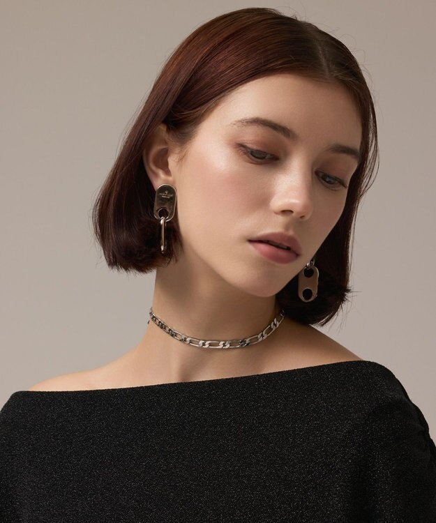 GRACE CONTINENTAL リボンチョーカー シルバー