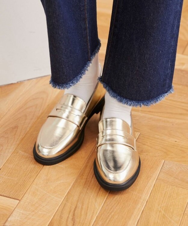 WEGO 【ANGIE VINTAGE】ビットローファー/コインローファー ゴールド