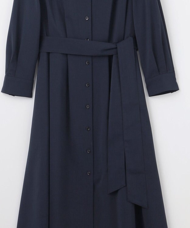 自由区 【接触冷感・UVカット・吸水速乾・洗える】ドライタッチファンクショナル ワンピース ネイビー