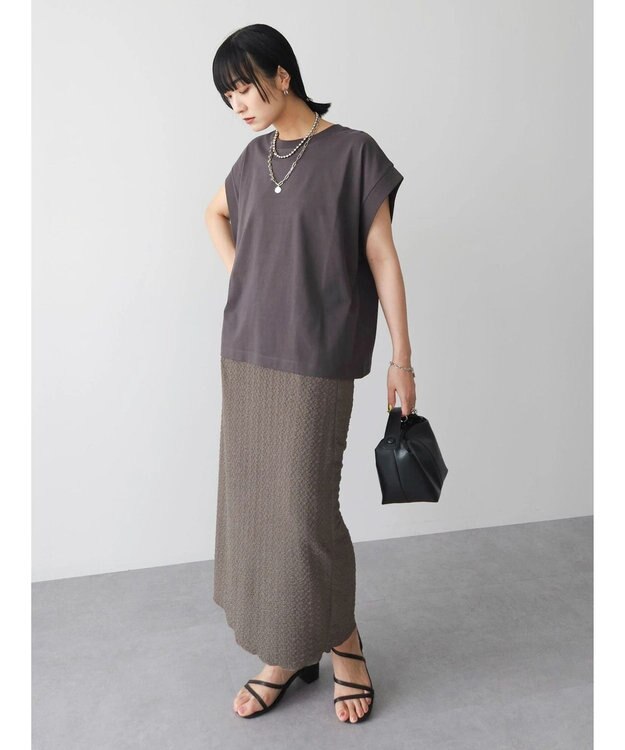 Green Parks ・Ｒａｙ　Ｃａｓｓｉｎ　フクレジャカードナロースカート Gray