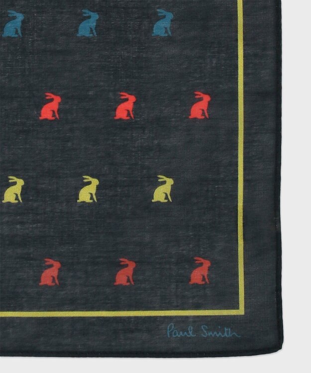 Paul Smith アーティストラビット ハンカチ ネイビー