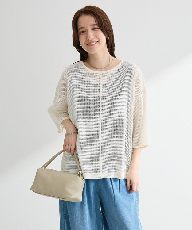 Green Parks 前後２ｗａｙコットンメッシュプルオーバー White