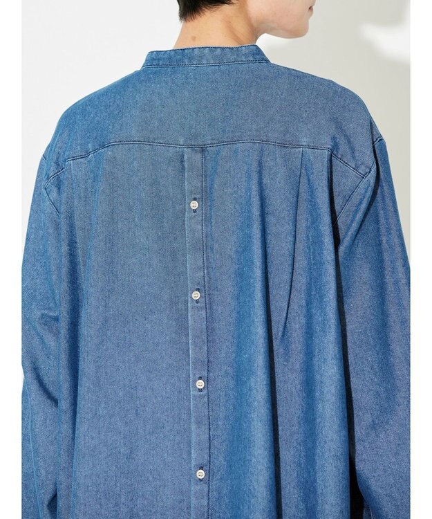 AMERICAN HOLIC デニムブザムバックボタンチュニック Indigo
