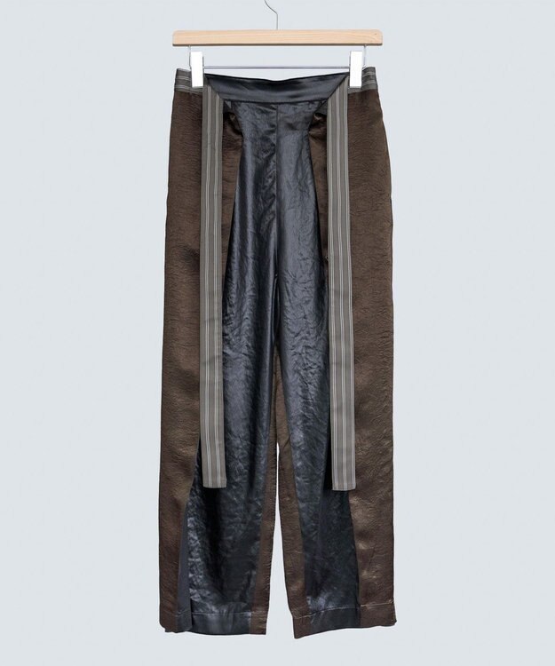 COQ 2WAY KNOT4 前後2WAYサテンパンツ ブラック