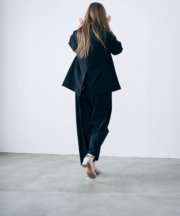 uncrave TRツイル ベーシックトラウザー ブラック