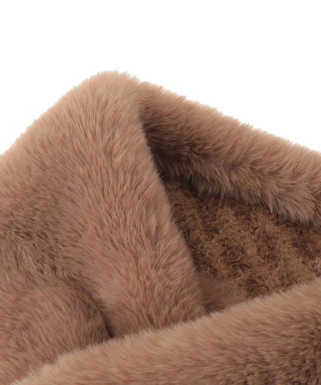 AMERICAN HOLIC リバーシブルフェイクファーティペット Beige