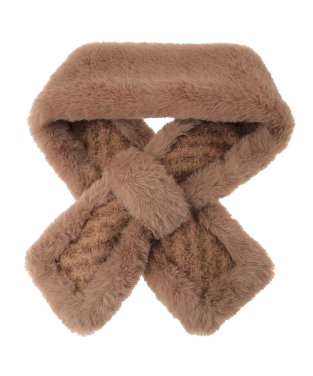 AMERICAN HOLIC リバーシブルフェイクファーティペット Beige