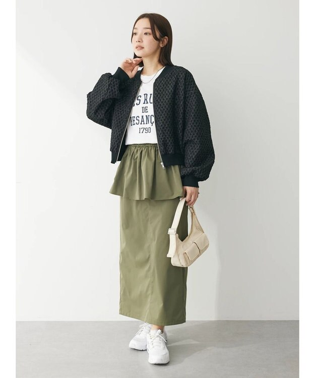 Green Parks ・ＳＵＧＡＲ　ＳＰＯＯＮ　エンボスチェックブルゾン Black