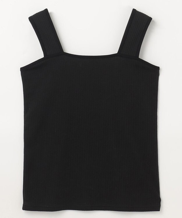 ANY スクエアタンクトップ ブラック