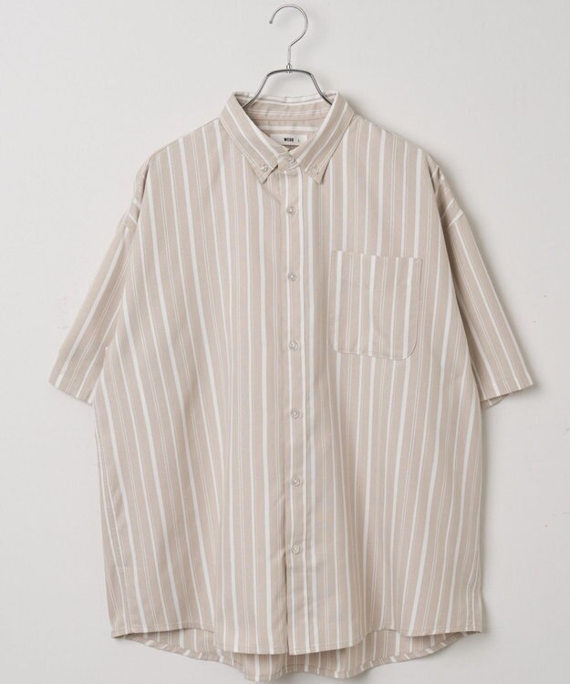 WEGO 【ユニセックス着用ITEM/シワになりにくい】イージーケアオックスフォードシャツ（S） ベージュその他