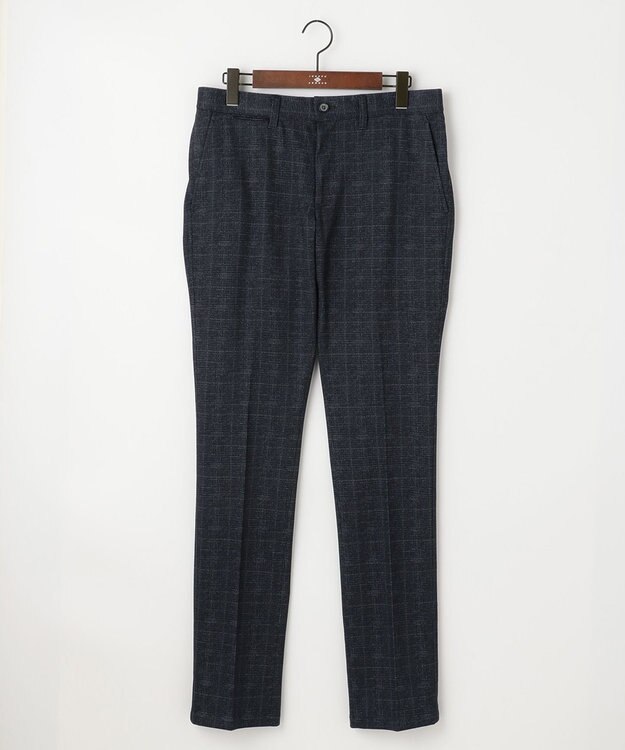 JOSEPH ABBOUD 【ウエストも伸びる】ツィーディージャージーストレッチ パンツ ネイビー系4