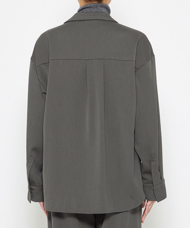 uncrave 【UNISEXあり】ギャバジン シャツ（uncrave WHITE） スレート