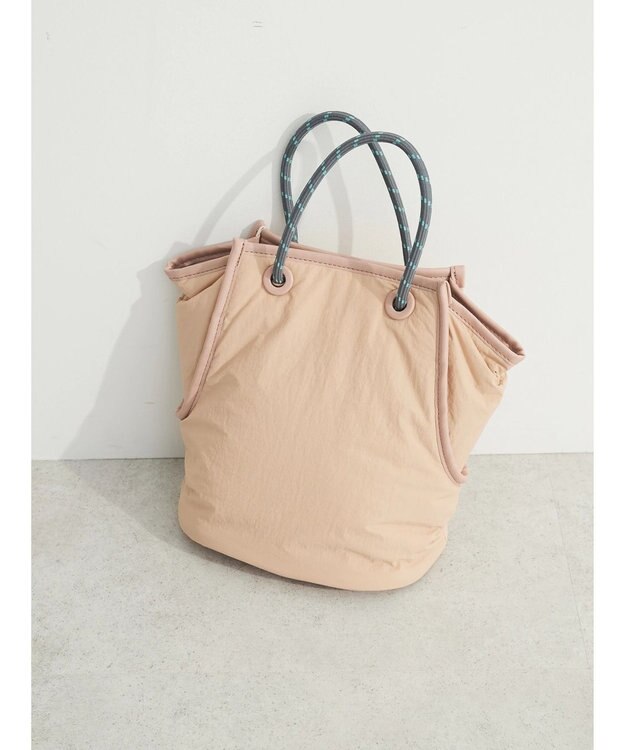 Green Parks ・Ｃｕーｓｈｕｔ　ロープボンディング２ＷＡＹトート Pink Beige