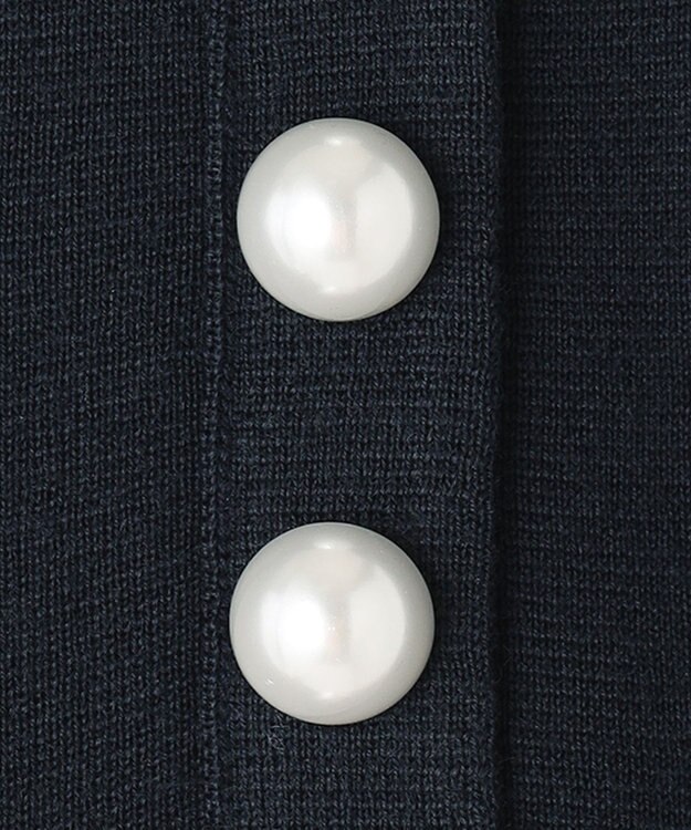 23区 【CLASSY.1月号掲載】ウールブレンド ニット パンツ ネイビー系