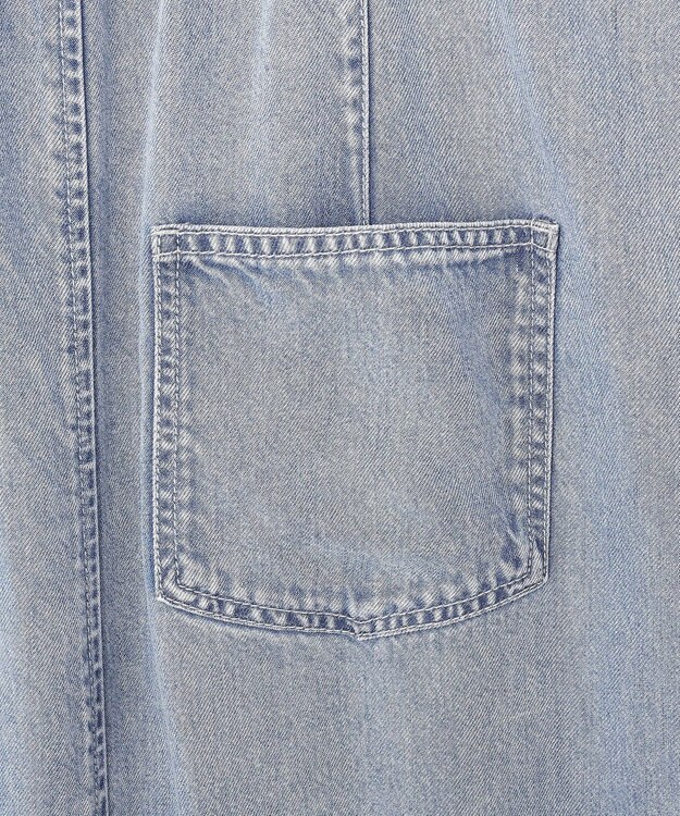 earth music&ecology ダブルジップデニムキャミワンピース Indigo