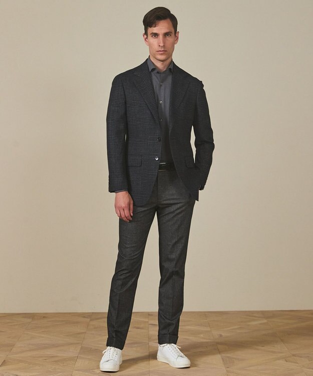 GOTAIRIKU 【Ermenegild Zegna/ゼニア】トロフェオ カシミヤ ジャケット_グレーチェック グレー系4