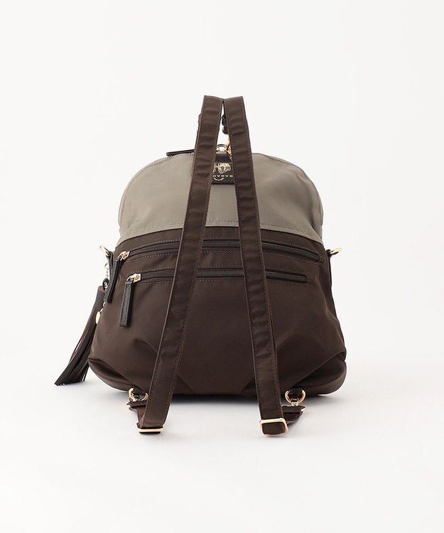 LA BAGAGERIE ウォータープルーフナイロン　リュック＆ショルダーバッグ グレージュ