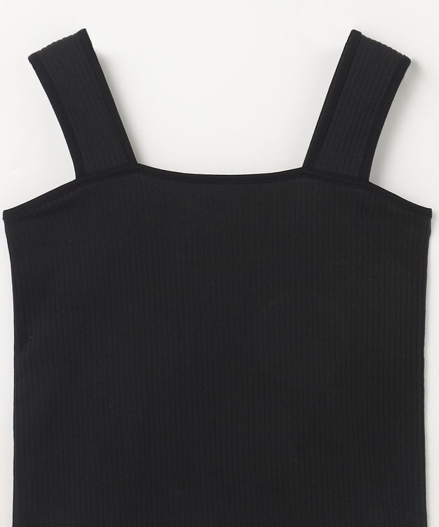 ANY スクエアタンクトップ ブラック