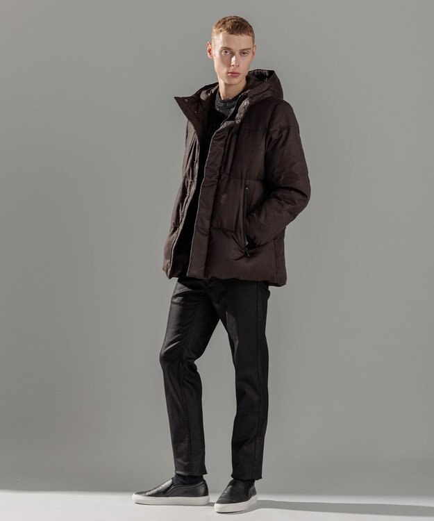 JOSEPH HOMME コマスエード　ダウンコート グレー系