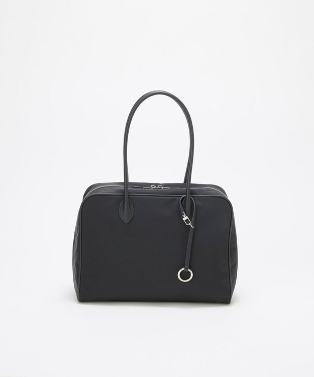 TOPKAPI 【Breath TOPKAPI】PRIM プリム ナイロン ラウンドスクエア ボストン トートバッグ チャーム付き　A4 / 軽量 ブラック