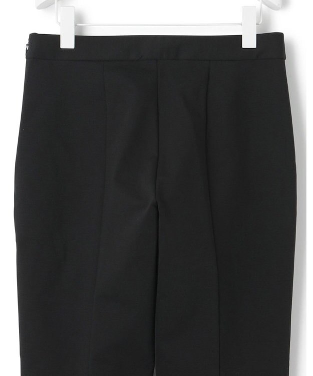 ICB 【洗える】コットンコンプレッシャー ストレートパンツ ブラック系