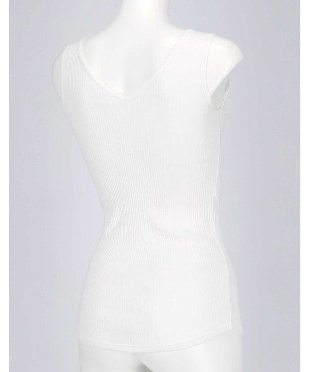 une nana cool 綿100% リブ編みコットン タンクトップ IV