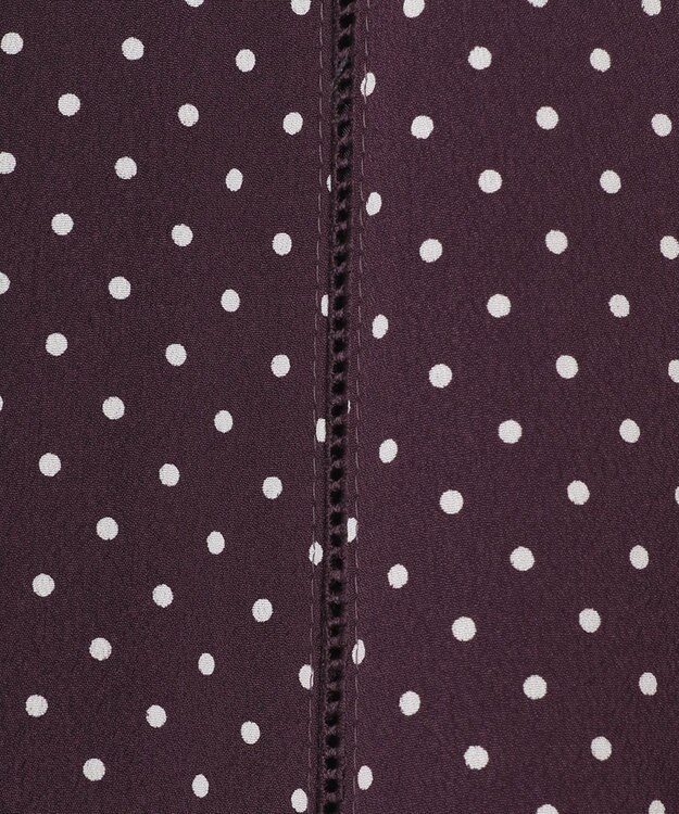 J.PRESS LADIES 【洗える】 ドットプリント フレアー スカート パープル系5