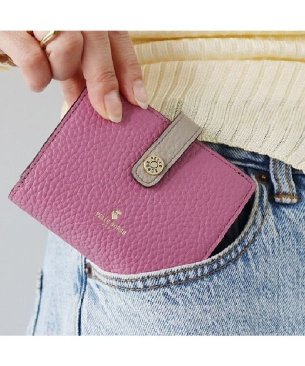 PELLE BORSA 二つ折り財布 Reinette Goods レネットグッズ 4761 モーブグレージュ