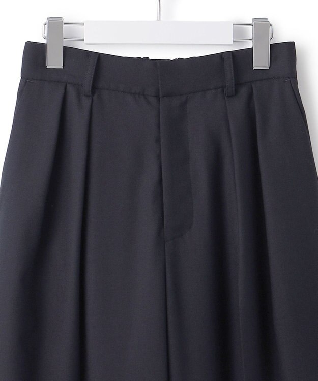 23区 【セットアップ対応】TWサキソニー タックワイド パンツ ネイビー系