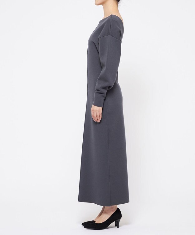 uncrave シルキーニット ワンピース（uncrave WHITE） スレート