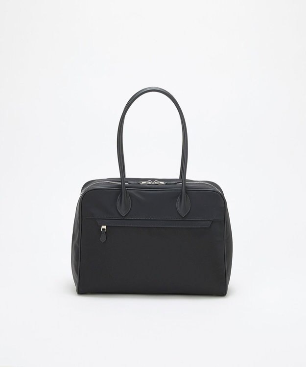 TOPKAPI 【Breath TOPKAPI】PRIM プリム ナイロン ラウンドスクエア ボストン トートバッグ チャーム付き　A4 / 軽量 ブラック