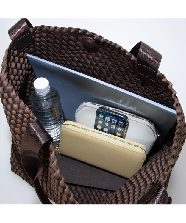 UNBILLION カシュカシュ cachecache / ネオプレーンメッシュビッグトートバッグ ブラウン