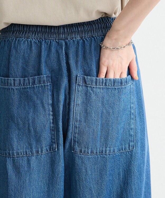 Green Parks ライトデニムワイドパンツ Indigo
