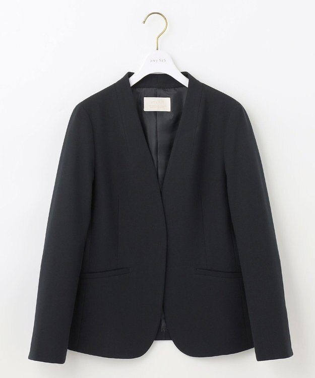 ANY SIS 【保温性あり/洗える】サーモ 2WAY ストレッチ ジャケット ネイビー