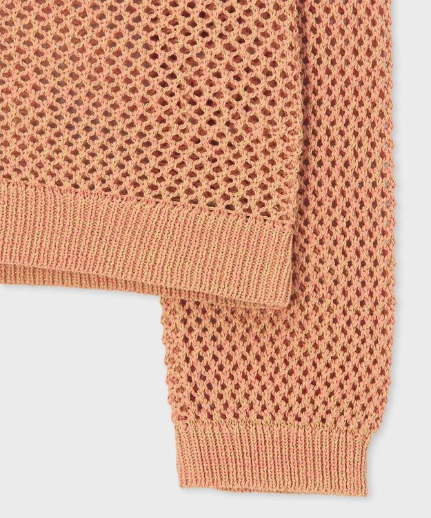 Paul Smith 【洗える】ドライ メッシュ カーディガン コーラル