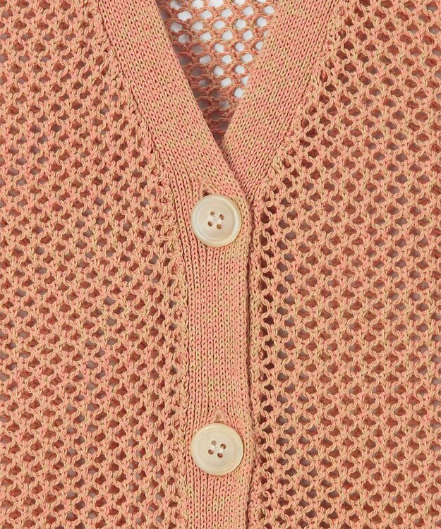Paul Smith 【洗える】ドライ メッシュ カーディガン コーラル