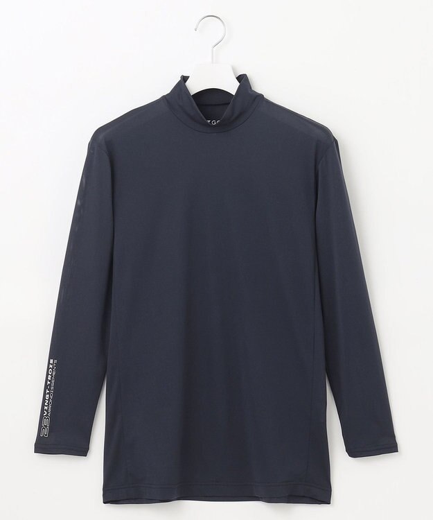 23区GOLF 【MEN】【吸水速乾/UVケア】30デニール 無地インナーシャツ ネイビー系